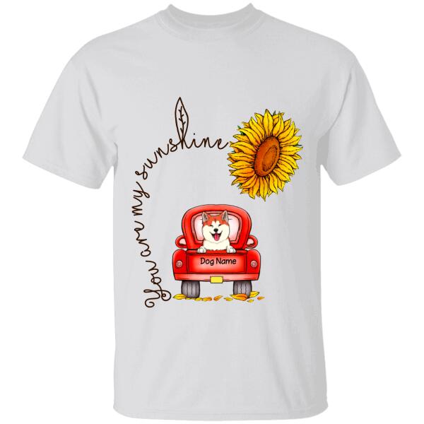 You Are My Sunshine Truck Sunflower personalized Dog T-Shirt TS-HR149