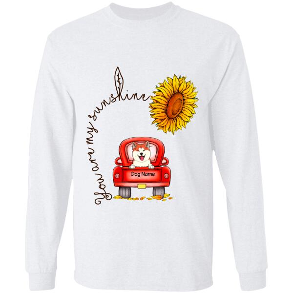 You Are My Sunshine Truck Sunflower personalized Dog T-Shirt TS-HR149