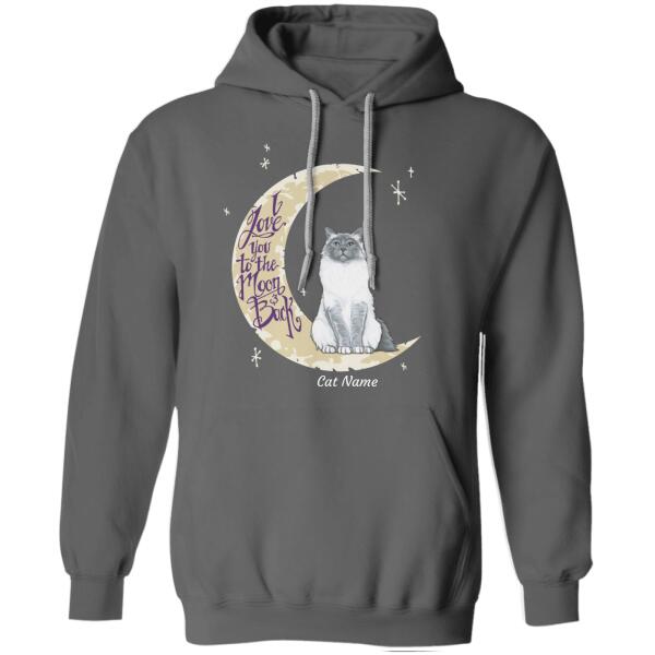 I love you to the moon and back personalized cat T-Shirt