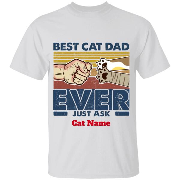 Best cat dad ever, just ask my kids personalized cat T-Shirt