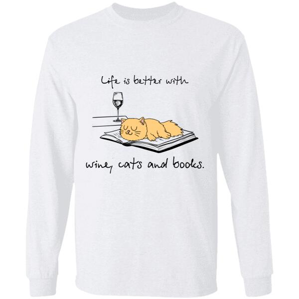 Life is better cat personalized cat T-Shirt TS-TU179