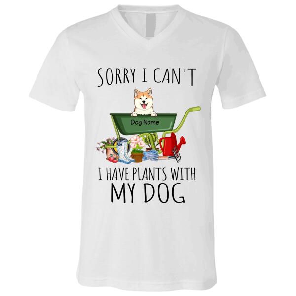 I Already Have Plants With My Dogs Funny Gardening Lovers personalized Dog T-Shirt TS-HR160