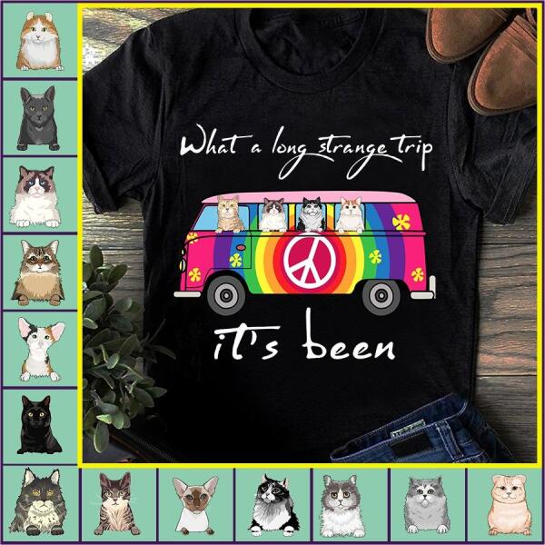 What a long strang trip it's been personalized cat T-Shirt