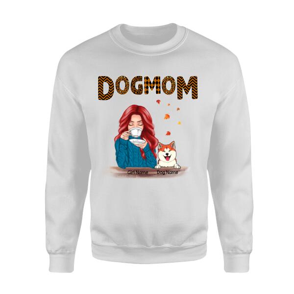 Dog Mom Loves Fall personalized Dog T-Shirt TS-HR163