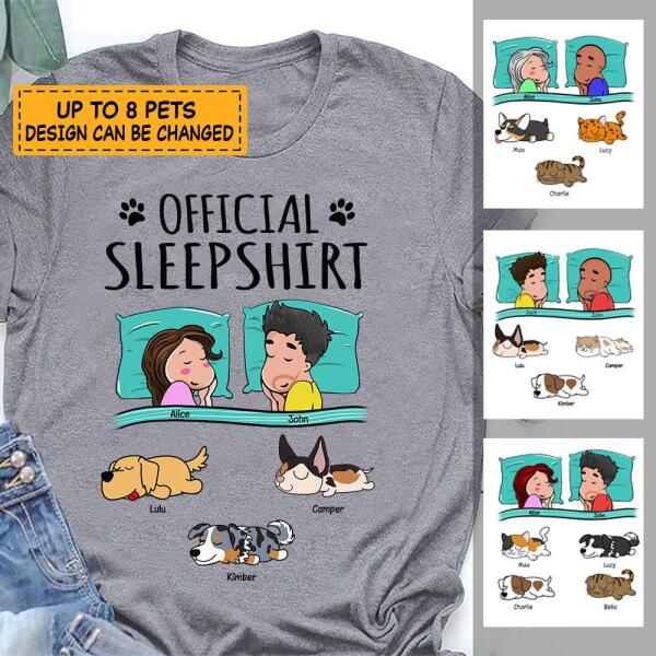 Official Sleepshirt Couple personalized Pet T-Shirt TS-GH180