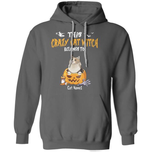 This Crazy Cat Witch belongs to personalized Cat T-Shirt TS-TU200