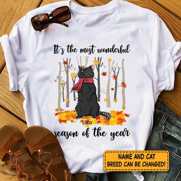 It's the most wonderful season of the year personalized Cat T-Shirt TS-GH181