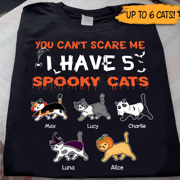 Spooky Cats Halloween personalized T-Shirt TS-HR171