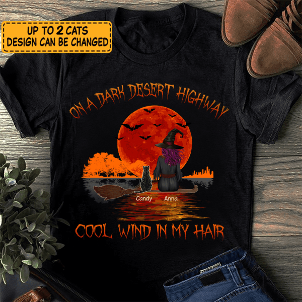 Witch On Dark Desert personalized Cat T-Shirt TS- HR178
