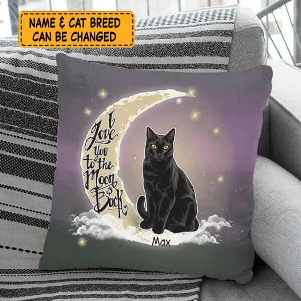 Love to Moon personalized Cat Pillow PL-HR03