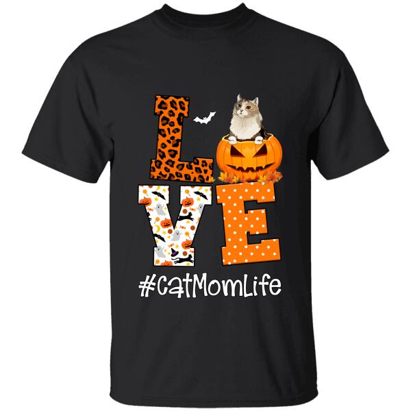Love Cat Mom Life Halloween personalized T-Shirt TS-TU203