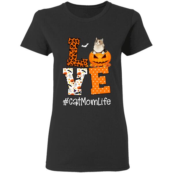 Love Cat Mom Life Halloween personalized T-Shirt TS-TU203