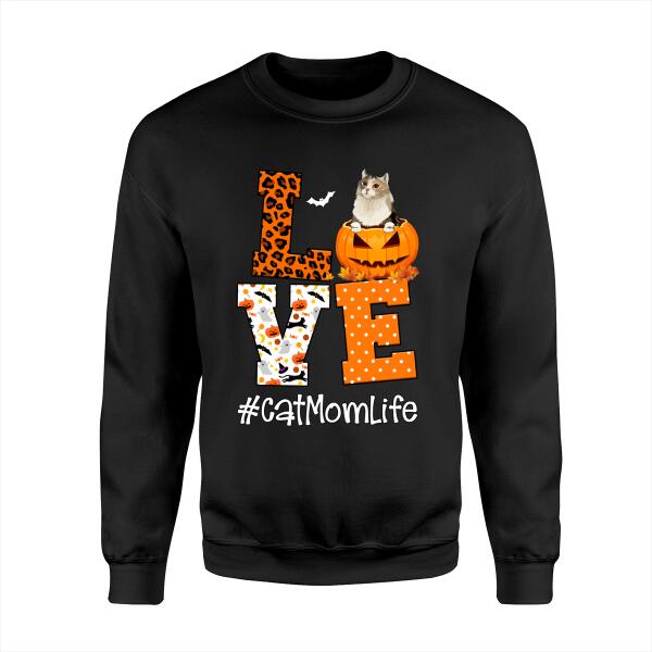 Love Cat Mom Life Halloween personalized T-Shirt TS-TU203