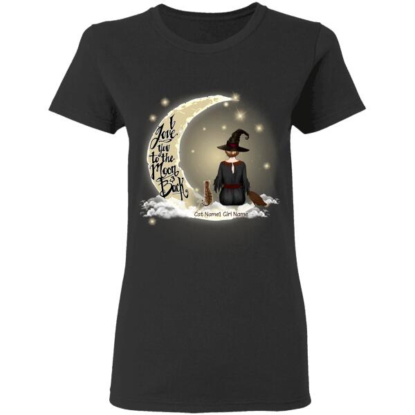 Love moon back halloween personalized Cat T-Shirt TS-HR167