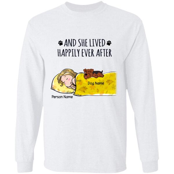 And she lived happily ever after personalized Dog T-Shirt TS-GH175