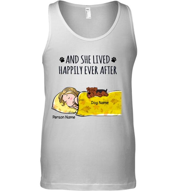 And she lived happily ever after personalized Dog T-Shirt TS-GH175