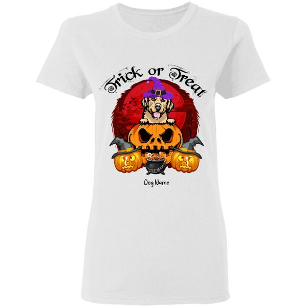 Trick or Treat Halloween personalized T-Shirt TS-HR179B