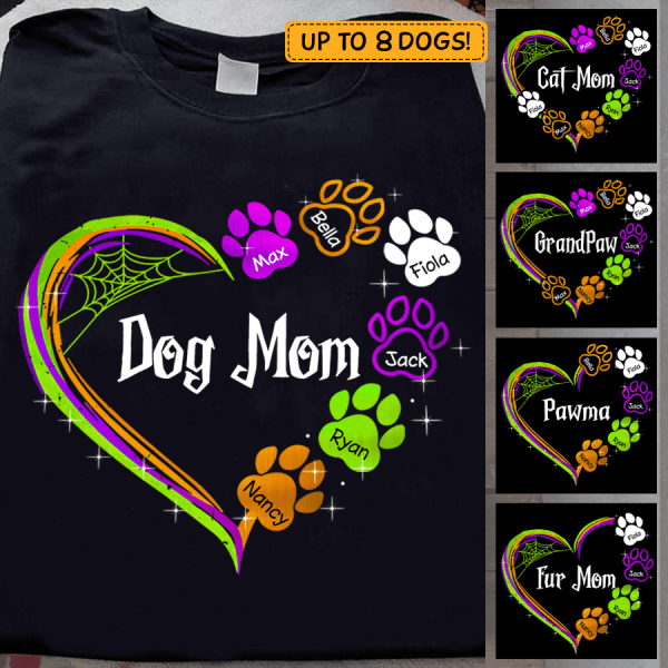 Dog Mom Halloween Personalized Dog T-Shirt TS-TU219