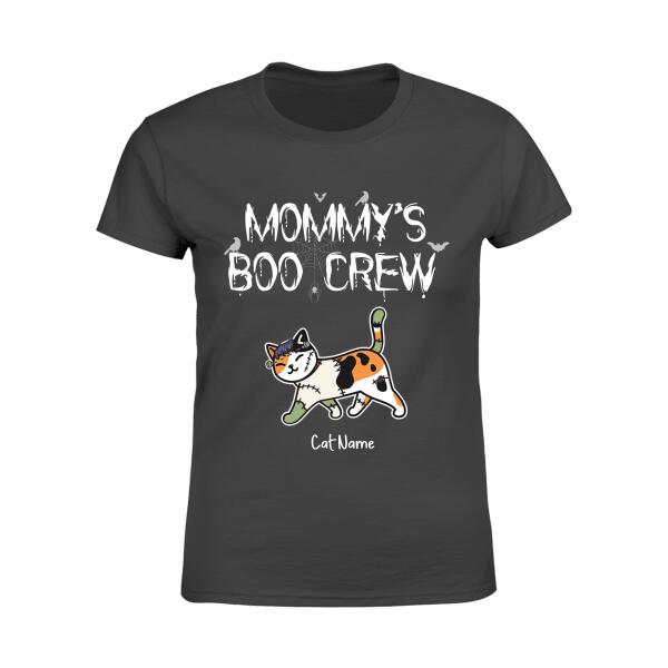 Funny Mommy’s Boo Crew Personalized Cat T-Shirt TS-HR178B
