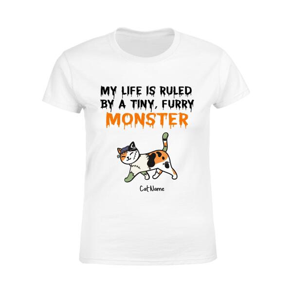 Tiny Fury Monster Personalized Cat T-Shirt TS-TU223