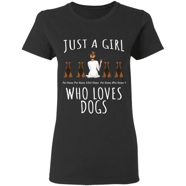 "Just A Girl Who Loves Dogs and Cats" personalized T-Shirt