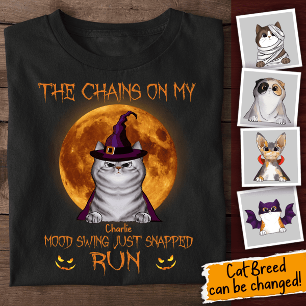 The chains on my mood Personalized Cat T-Shirt TS-TU225