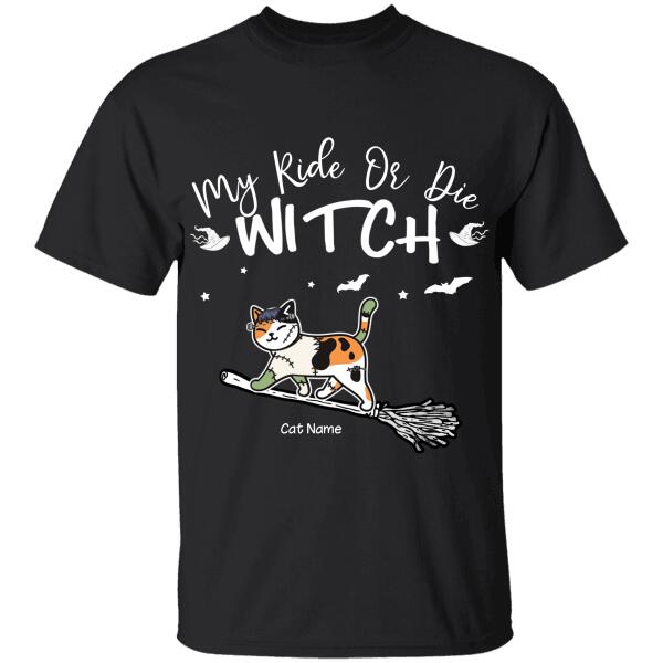 Ride Or Die Witches Personalized Cat T-Shirt TS-HR194