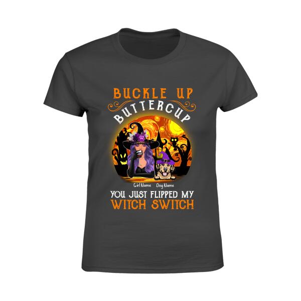 You Just Flipped My Witch Switch
 Personalized Dog T-Shirt TS-HR180