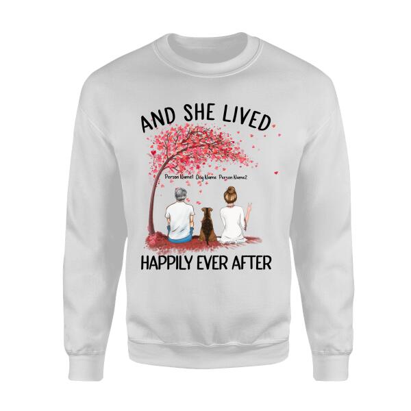 And She Lived Happily Ever After Personalized Dog T-Shirt TS-GH195