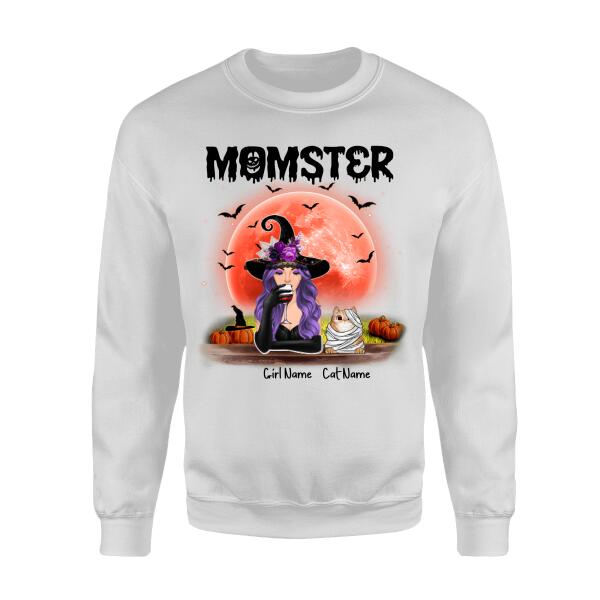 Momster Funny Personalized Cat T-Shirt TS-HR201