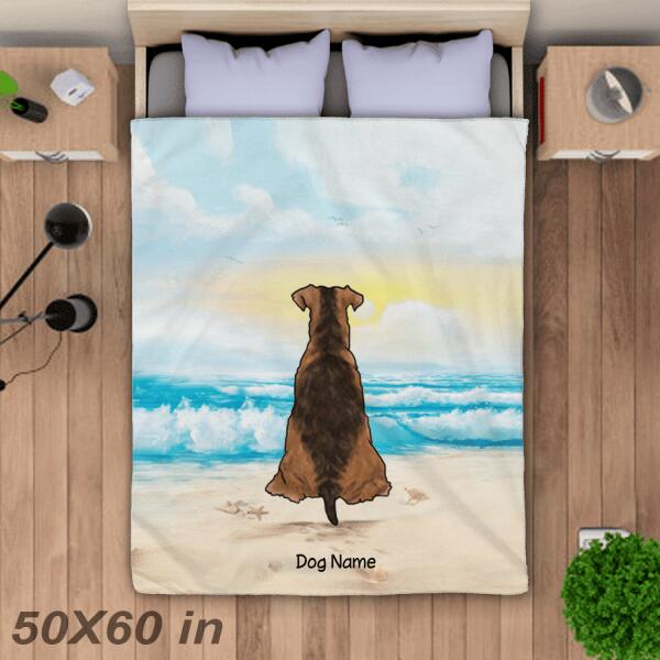 Beach Under The Sun Personalized Dog Blanket BK-TU01