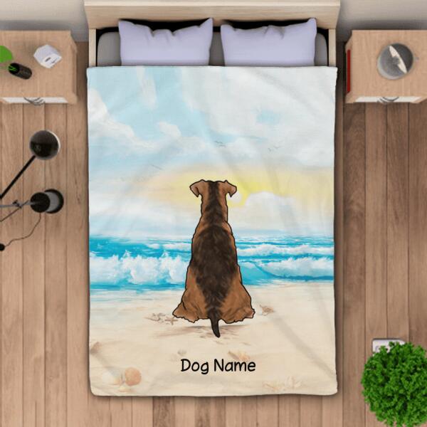 Beach Under The Sun Personalized Dog Blanket BK-TU01