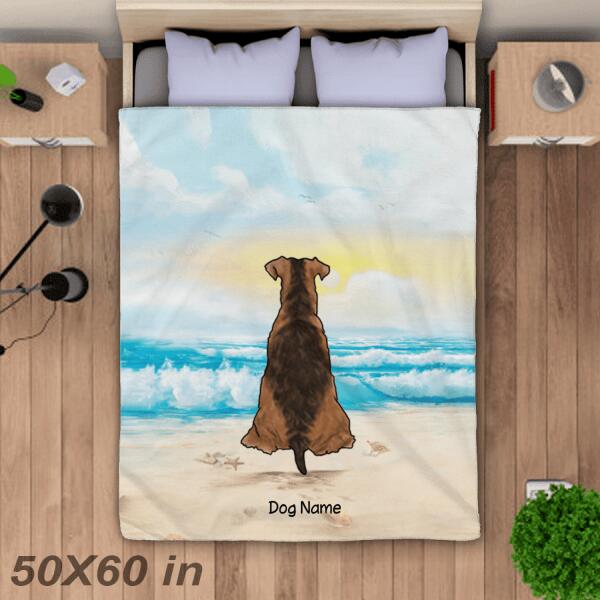 Beach Under The Sun Personalized Dog Blanket BK-TU01