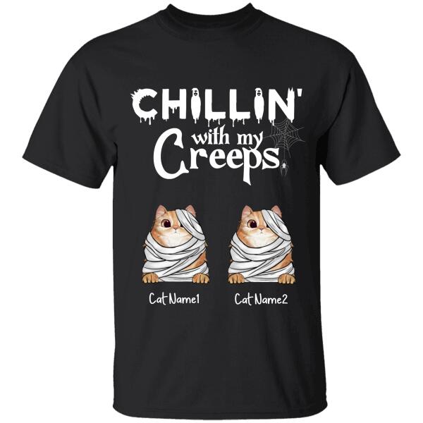 Chillin' With My Creeps Personalized Cat T-Shirt TS-GH185