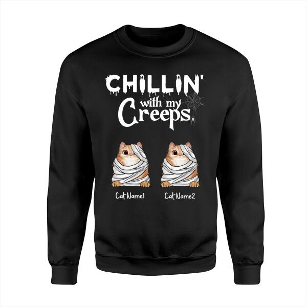 Chillin' With My Creeps Personalized Cat T-Shirt TS-GH185