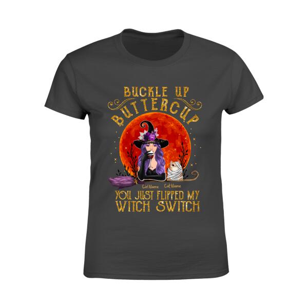 Buckle Up Buttercup Personalized Cat T-Shirt TS-GH197