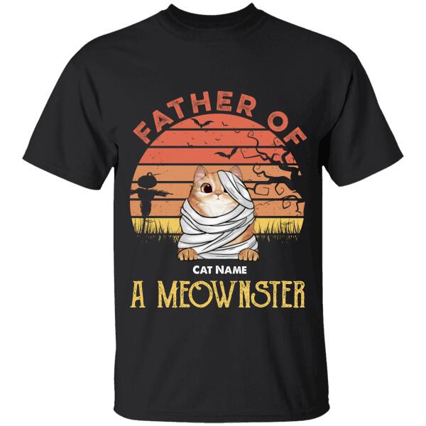 Father Of Meownsters Funny Personalized Cat T-Shirt TS-HR206