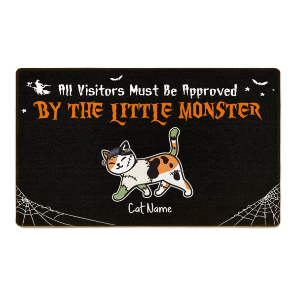 All Visitors Must Be Approved by The Monster personalized Cat doormat DM-TU10
