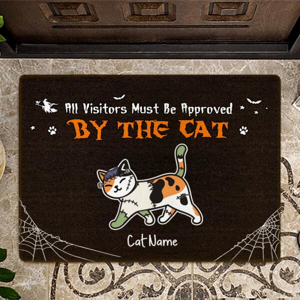 All Visitors Must Be Approved by The Cat personalized Cat doormat DM-TU07B