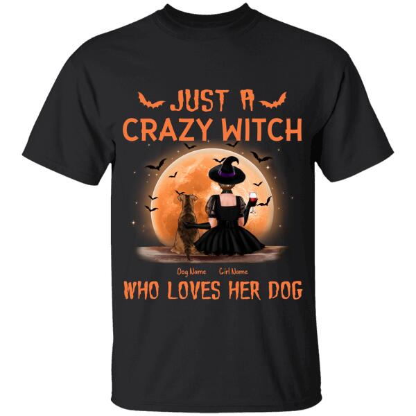 Just A Crazy Witch Personalized Dog T-Shirt TS-TU242