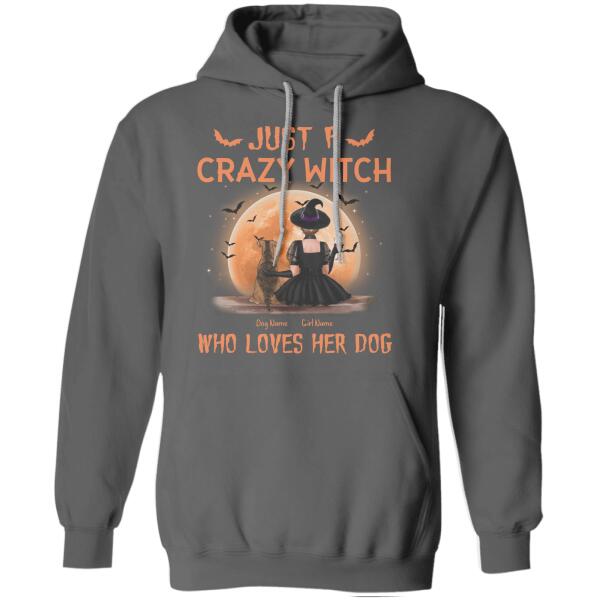 Just A Crazy Witch Personalized Dog T-Shirt TS-TU242