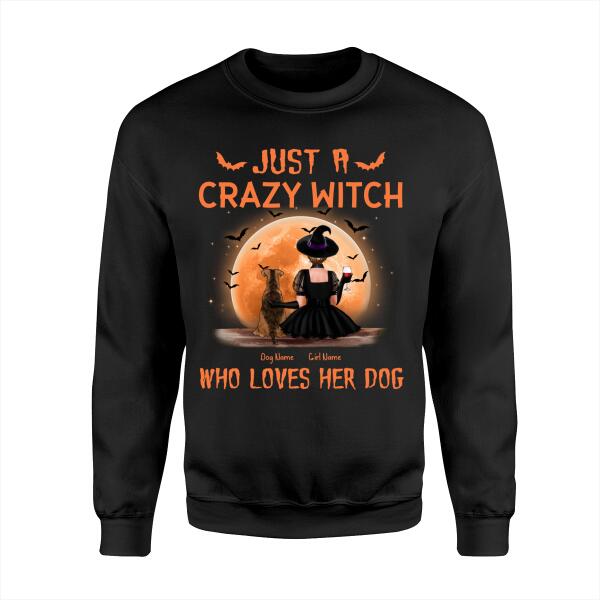 Just A Crazy Witch Personalized Dog T-Shirt TS-TU242