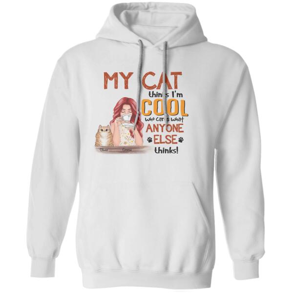 My Cats Think I'm Cool Personalized T-shirt TS-NB26
