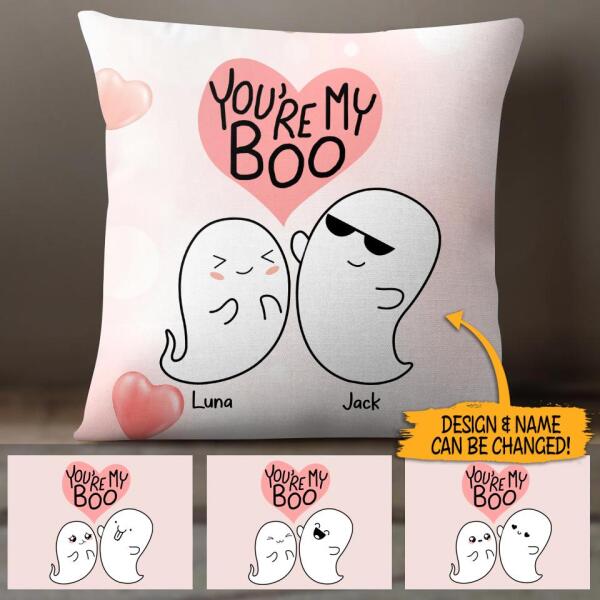 You're My Boo Personalized Couple Pillow P-NB48