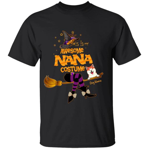 This Is My Awesome Nana Costume Personalized Dog T-shirt TS-NN121