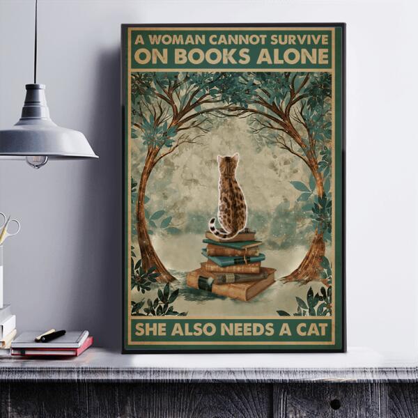 She also needs a cat Personalized Canvas Poster CP-TU09