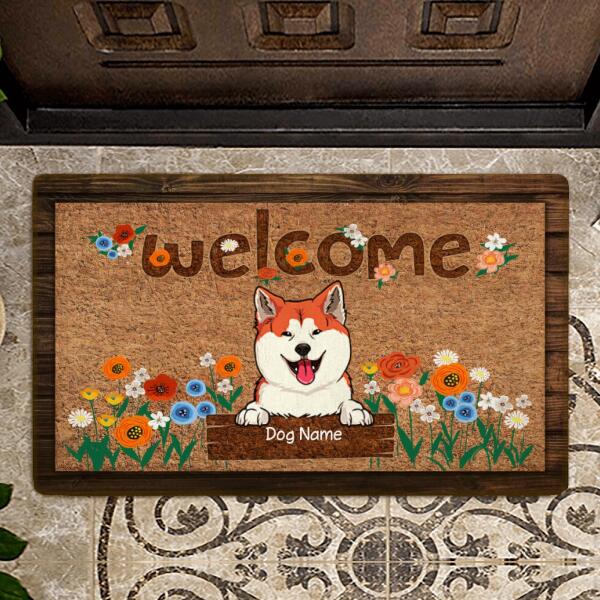 Welcome Personalized Dog Doormat DM-PT185