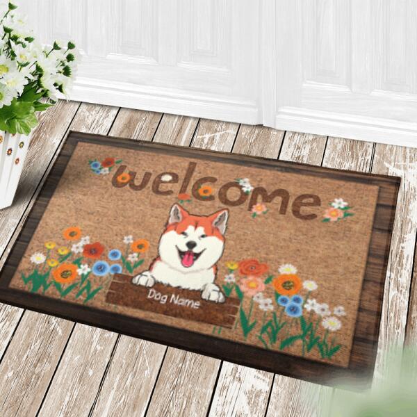 Welcome Personalized Dog Doormat DM-PT185