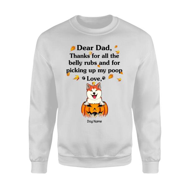 Dear Dad Personalized Dog T-shirt TS-NN181