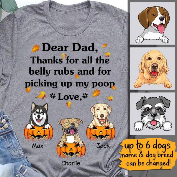 Dear Dad Personalized Dog T-shirt TS-NN181